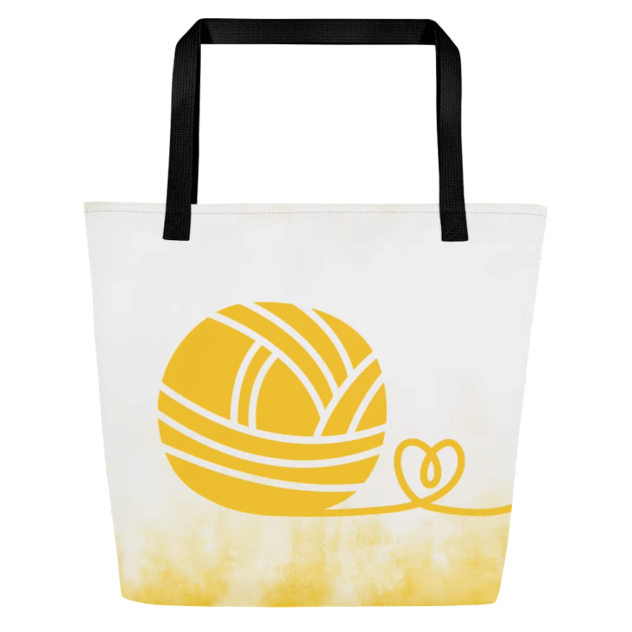 Yellow Knitting Tote Bag product image (2)