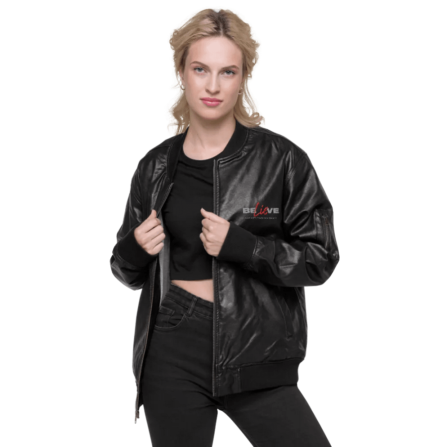 Threadfast Apparel Faux Leather Bomber Jacket (v3) product image (2)