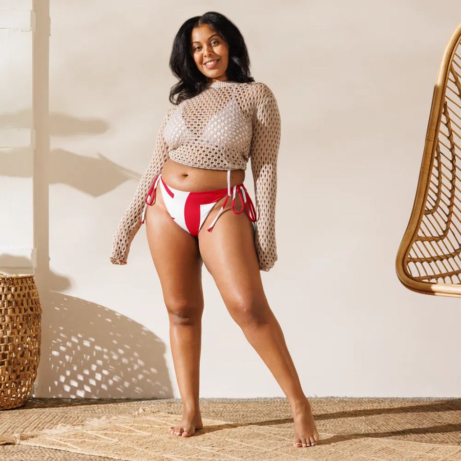 IFBNewsfeed.Org's All-Over Print Recycled String Bikini Bottom product image (9)