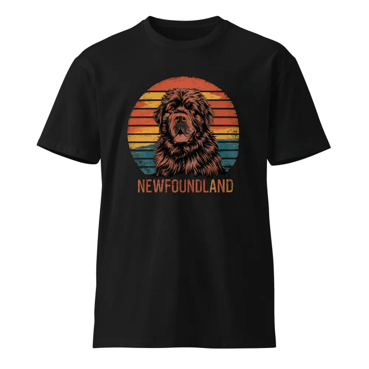 Vintage Newfoundland Dog T-Shirt - Classic Style for Dog Lovers product image (1)
