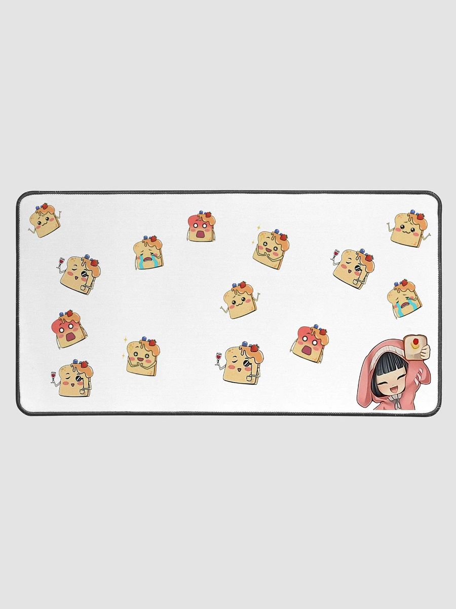 White Bunny Feng Toast Desk Mat (Toast Remix) product image (1)