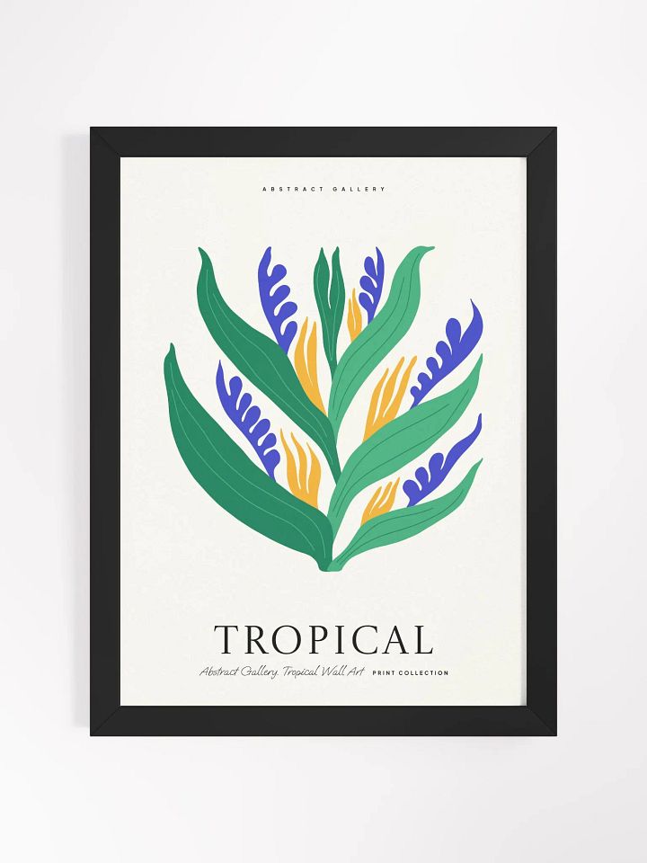 Tropical Leaf Dance - Framed Poster product image (1)