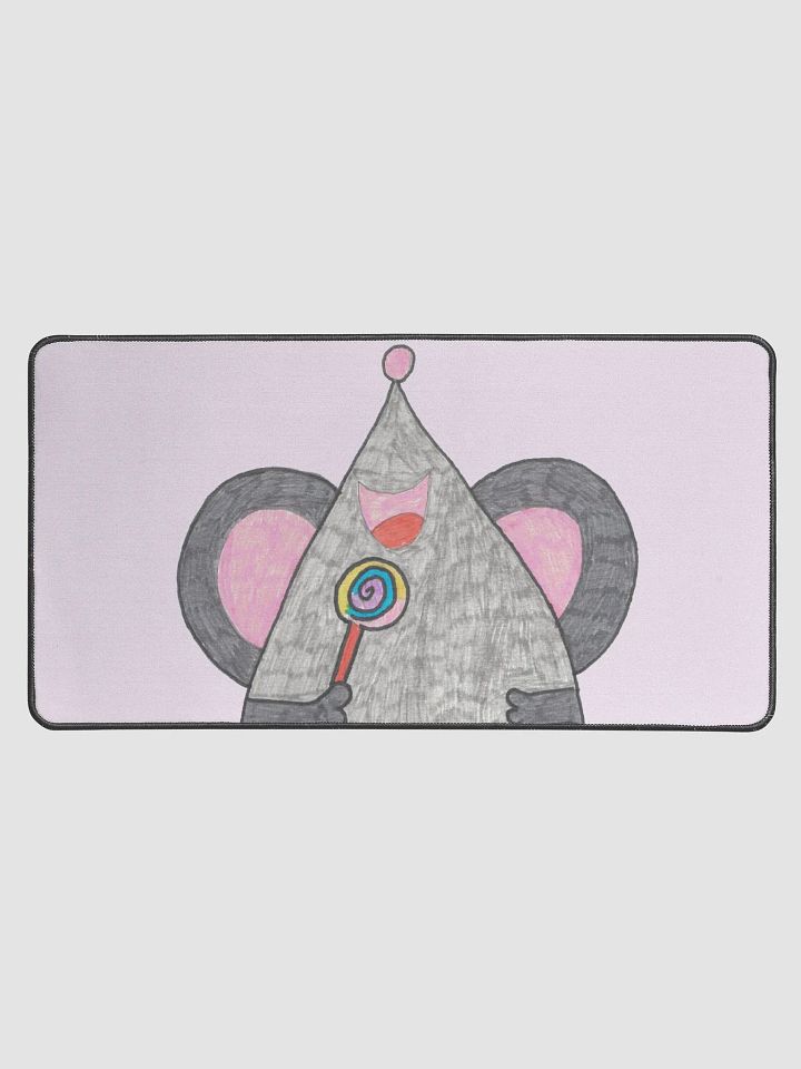 Lollipop mouse Desk Mat 15.5