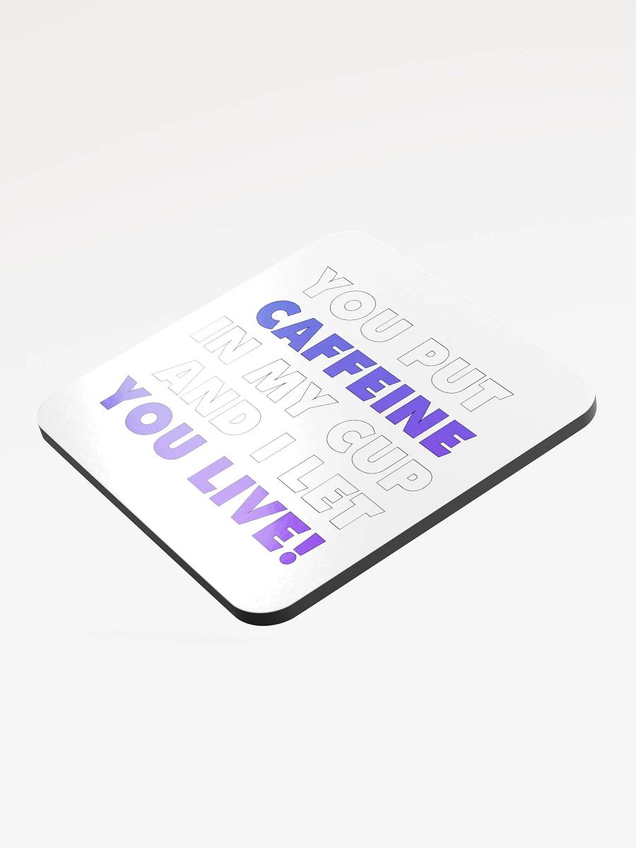 Give Caffeine Cork Coaster product image (3)