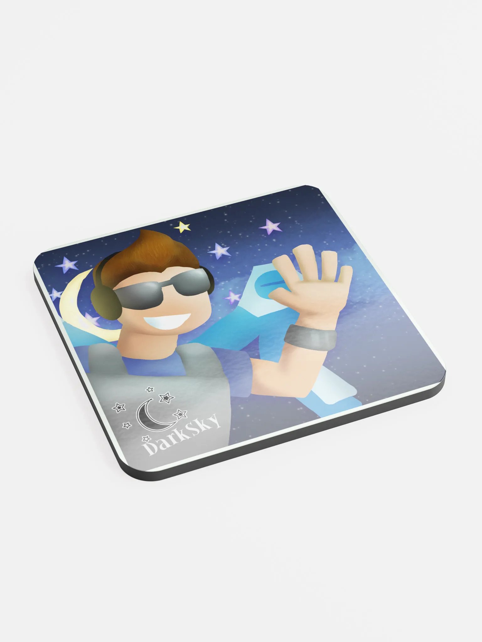 DarkSky Glossed Cork Coaster product image (2)