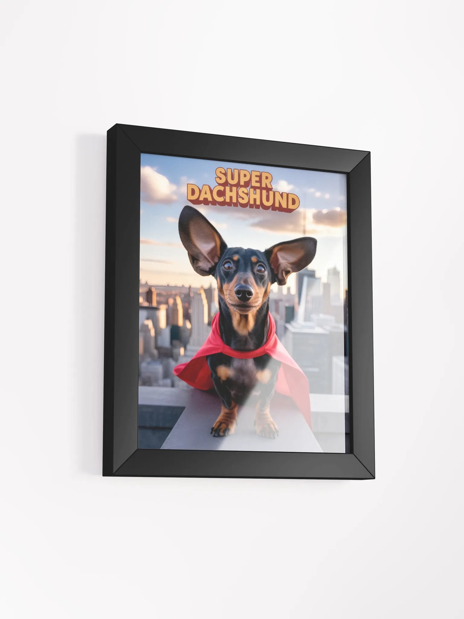 Dachshund Superhero Moment, Framed Poster product image (3)