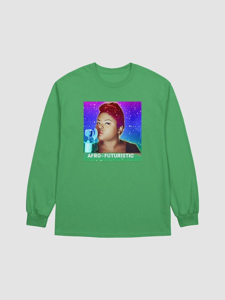 Afro-Futuristic long sleeve green product image (1)