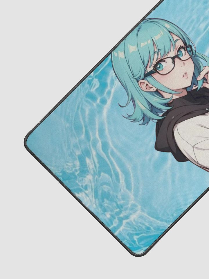 (Aqua WAIFU) K Desk Mat 12" x 22" product image (2)