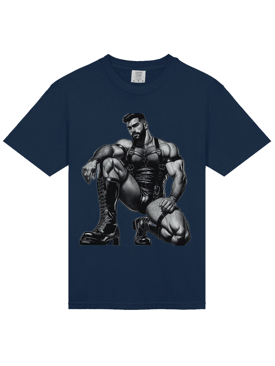 Gay Leather Top Man Leder Pride Daddy Tom of Finland Tribute Graphic DesignT-Shirt product image (22)