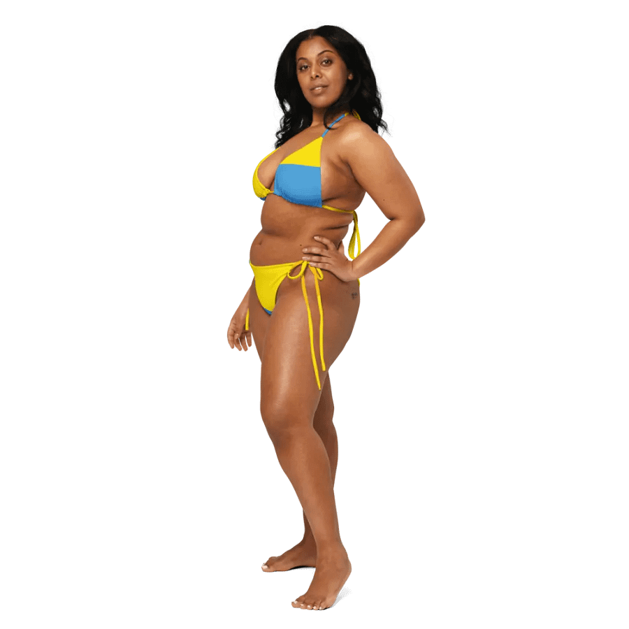 Bikini in yellow and blue with SurfStar logo product image (11)