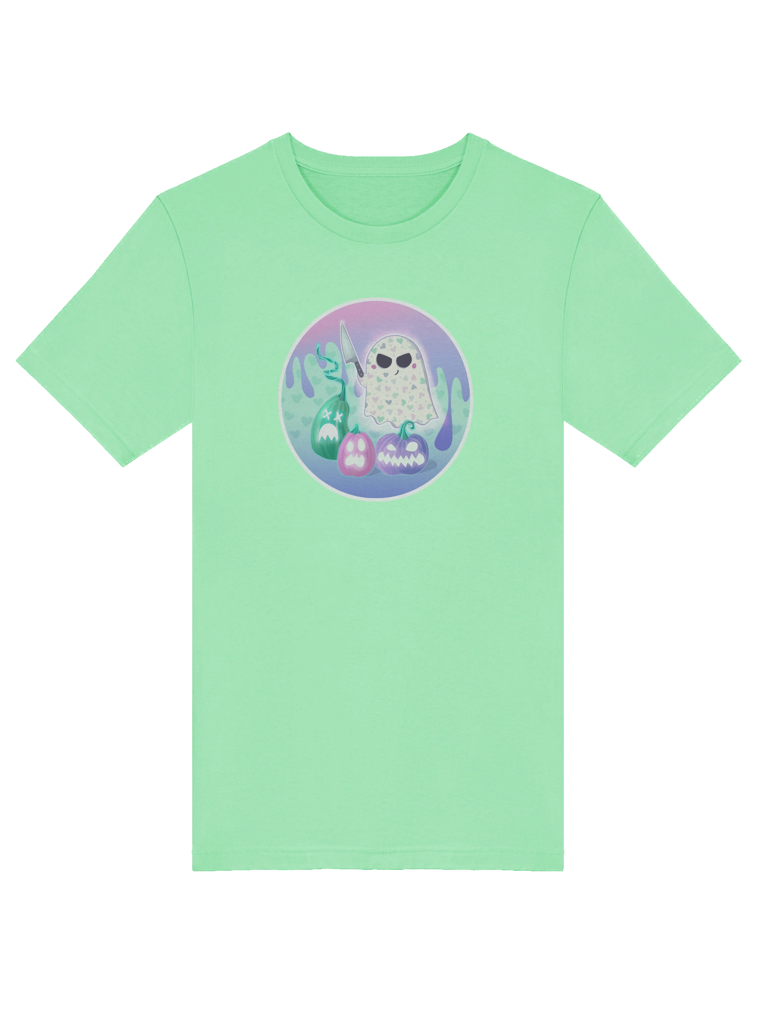 Pastel Little Ghost Pumpkin Carver - T-Shirt product image (4)