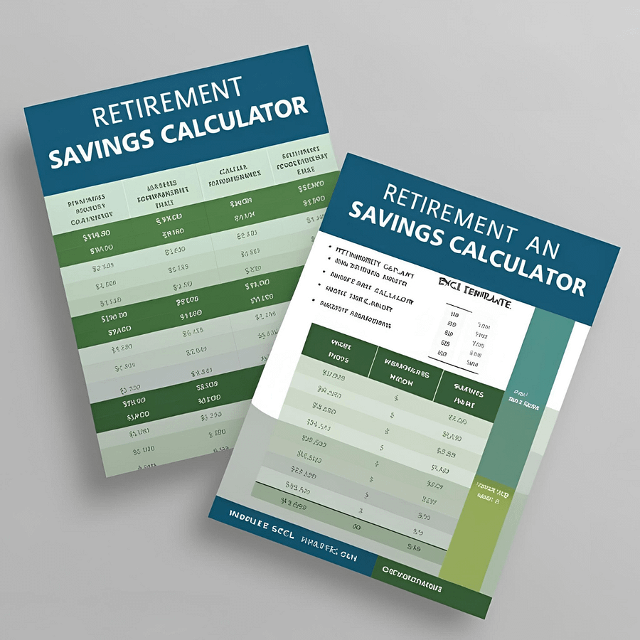 Retirement And Savings Calculator Excel Template Bundle product image (4)