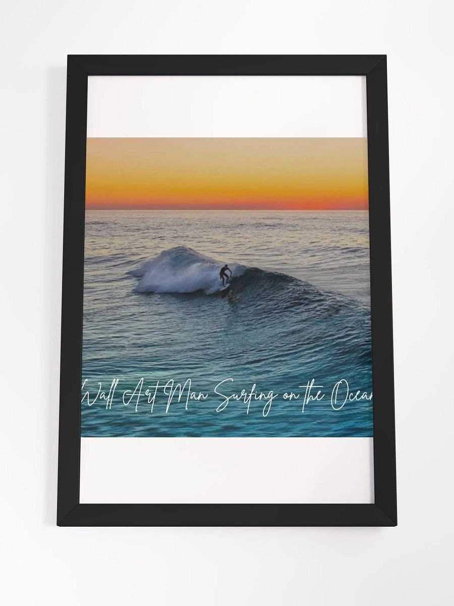 Ocean Surfing Framed High-Quality Matte Poster (in) product image (4)