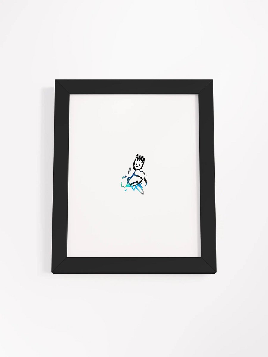 NEVER COMFORTABLE FRAMED POSTER - V.3 product image (1)