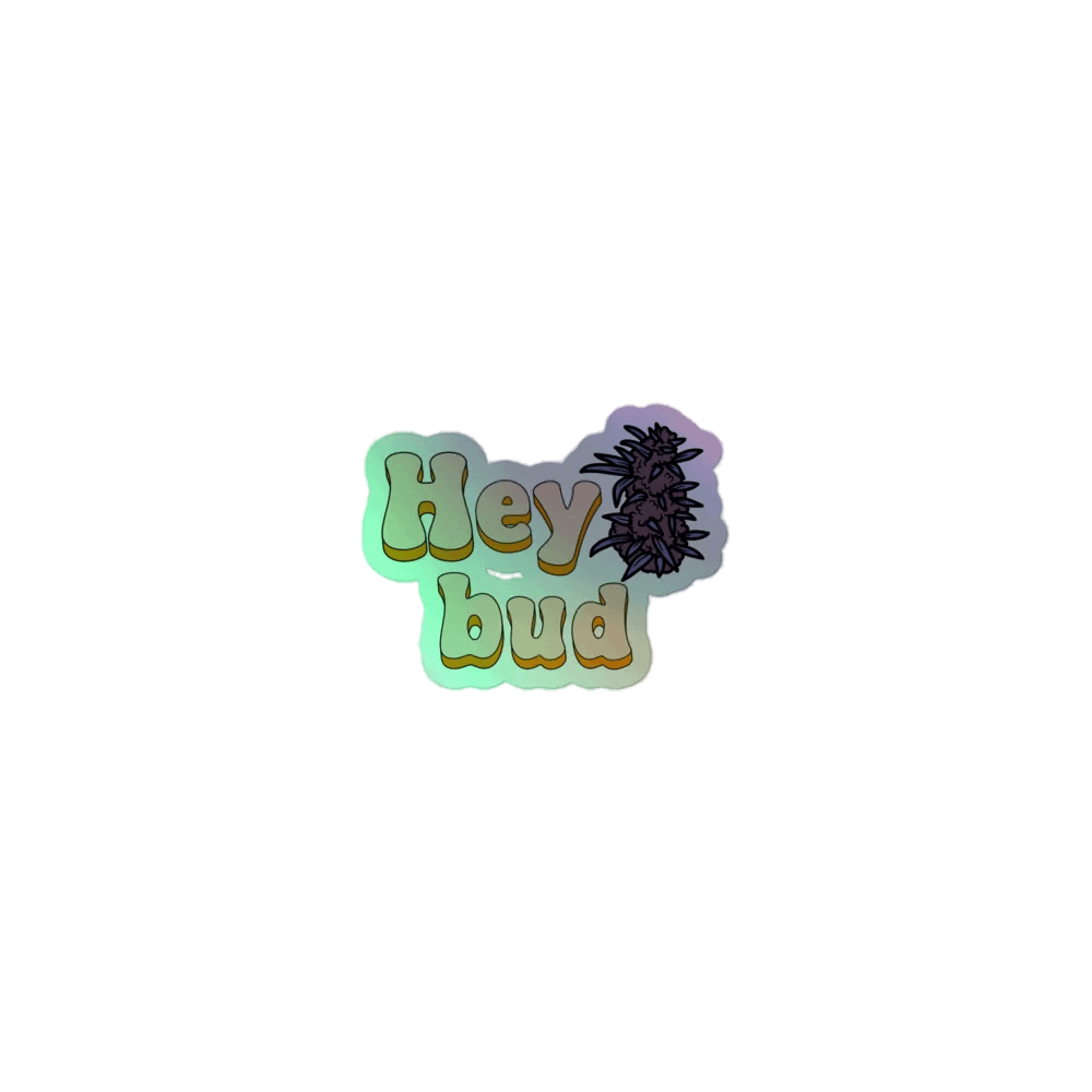 Hey Bud Holo Sticker product image (1)