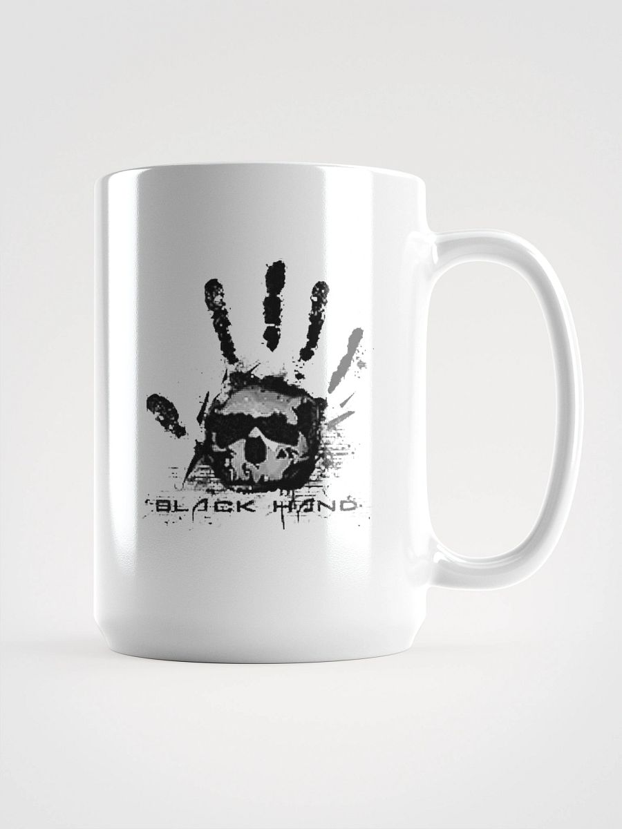 Skull Handprint White Mug product image (1)