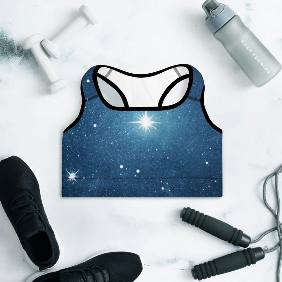 Starry Night Sky Padded Sports Bra product image (11)