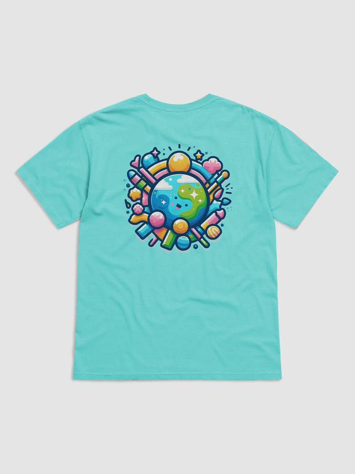 Smiling Planet Cartoon T-Shirt product image (18)