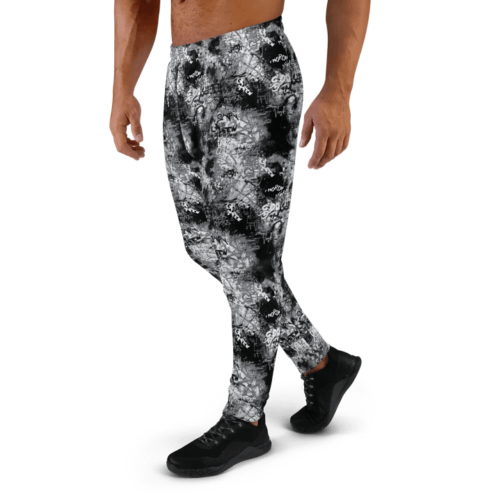 Black and White Graffiti | Recycled Men's Joggers product image (2)