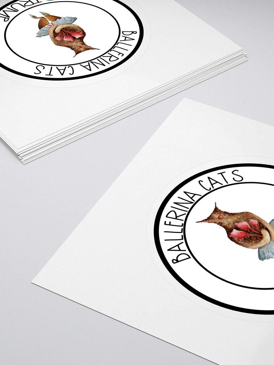 Ballerina Cat With Roses For Trump Sticker product image (4)