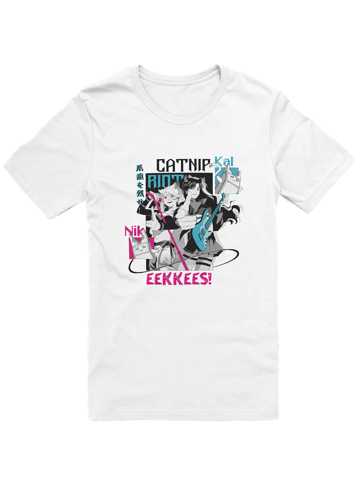 "CATNIP RIOT" Lightweight Tee [WHITE VARIANT] product image (1)