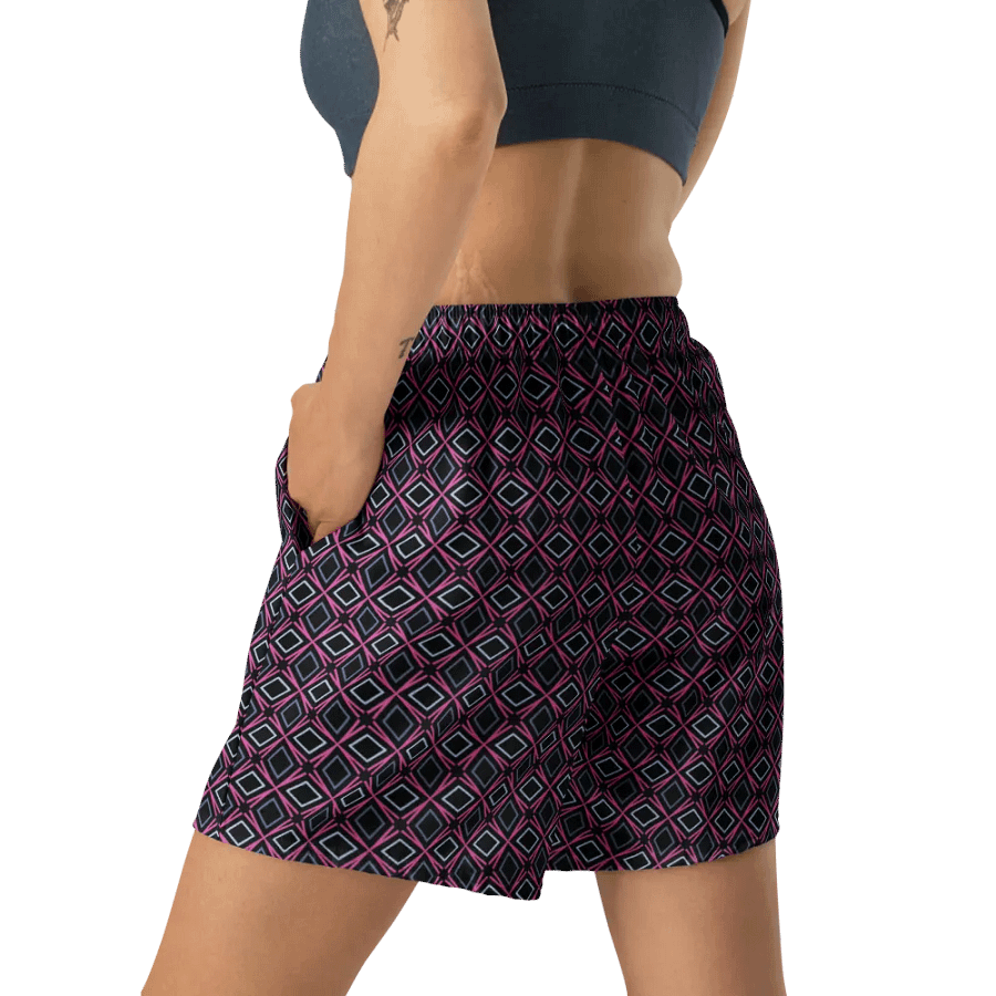 Geometric Illusion All Over Print Unisex Athletic Long Shorts product image (3)