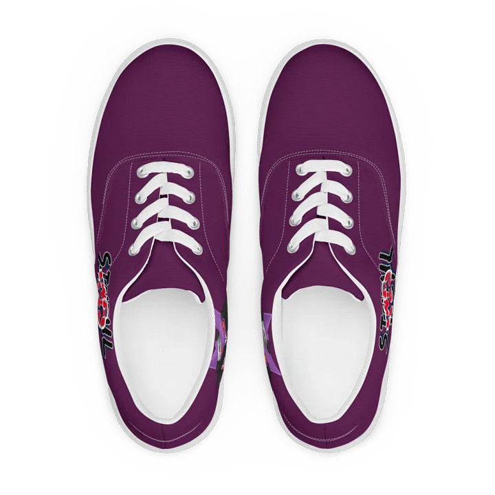 Gengar X Itachi Women's Lace-Up Canvas Shoes product image (1)