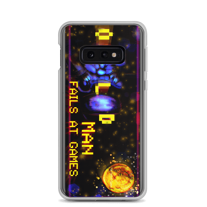Pixelated Old Man Banner Samsung® Clear Case product image (3)