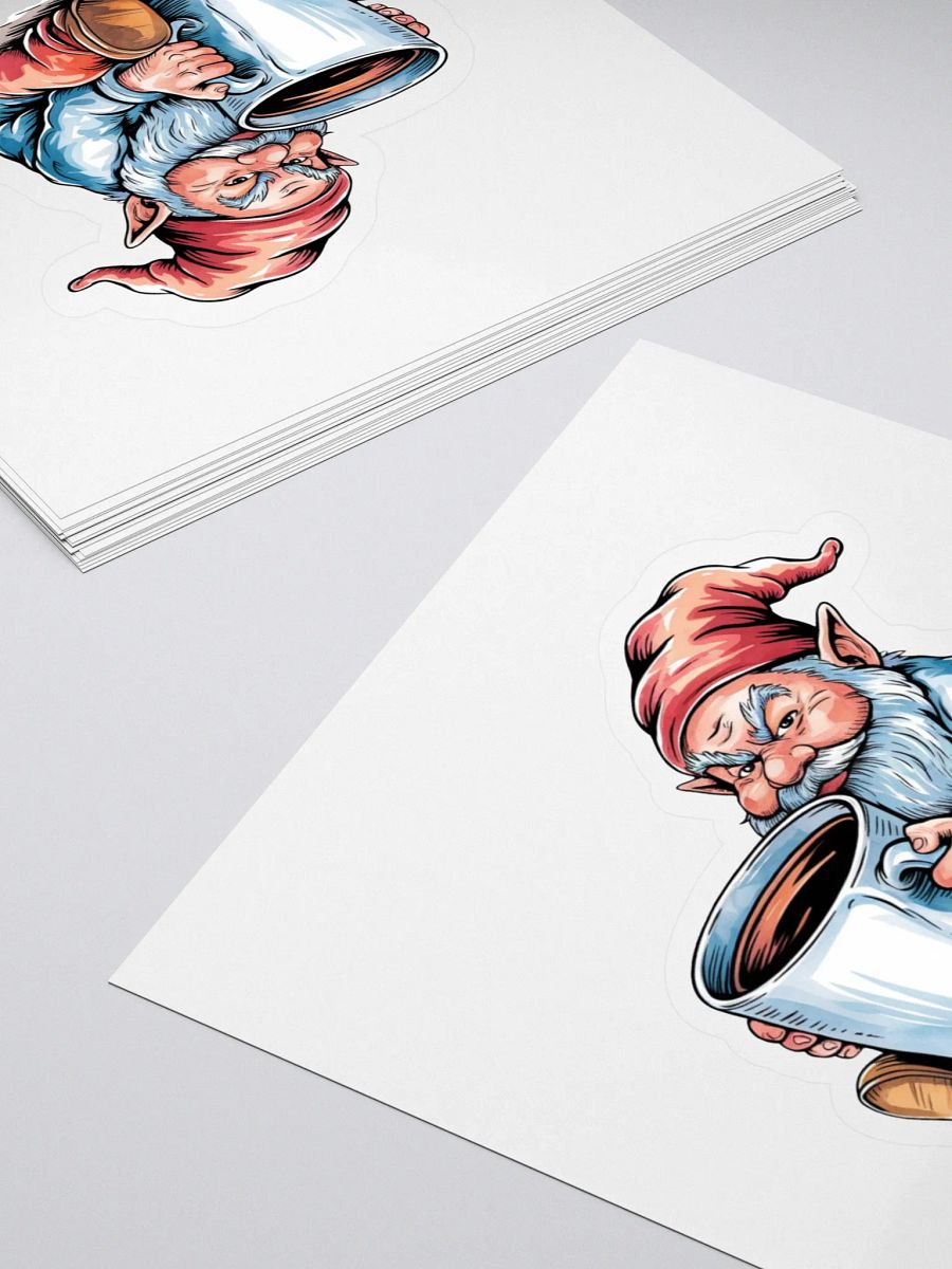 Coffee before Gnomie Sticker product image (4)