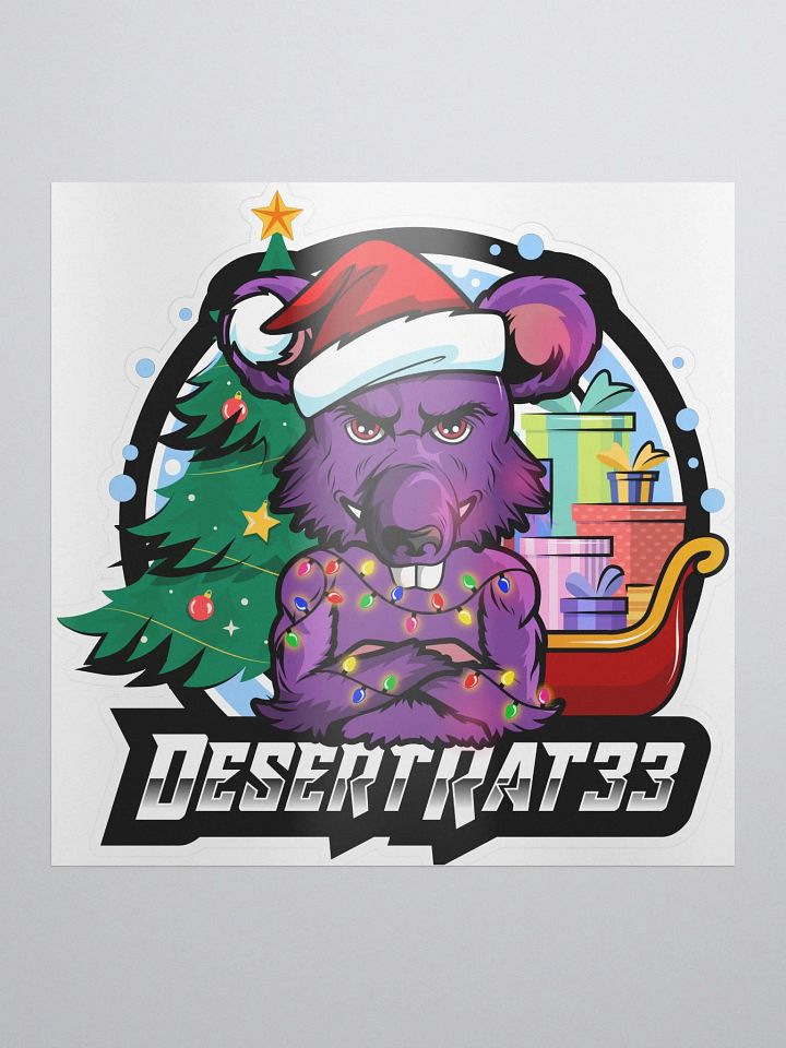 DesRat33 Xmas Logo Sticker product image (1)