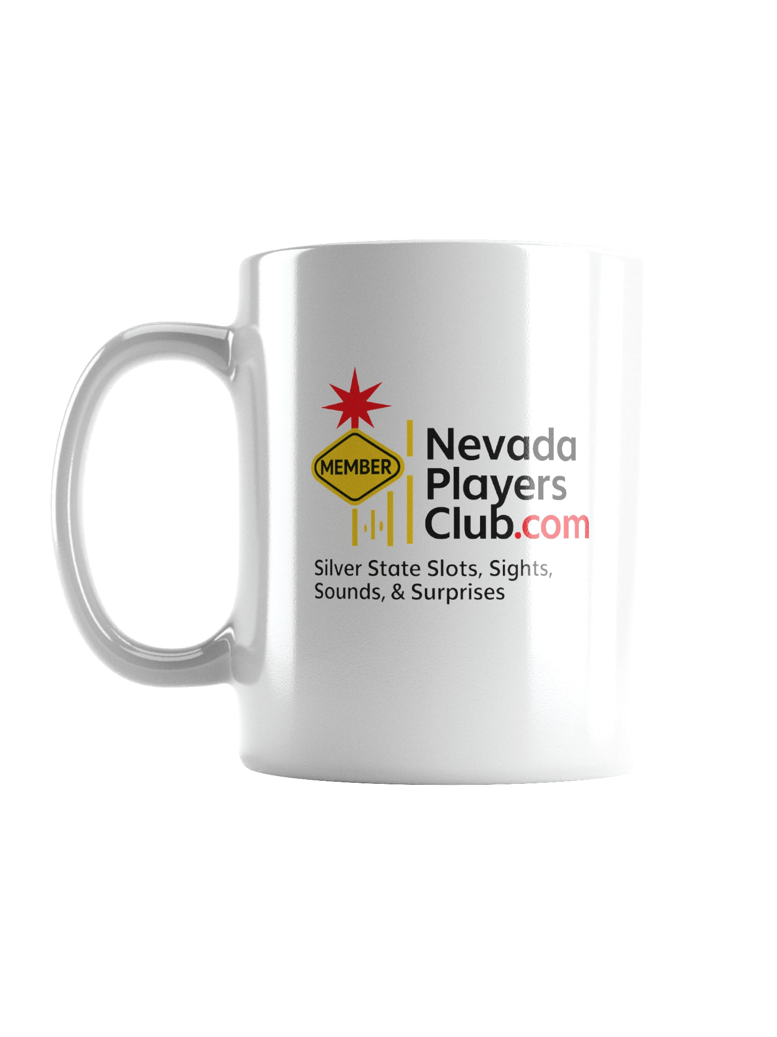 White Nevada Players Club Member Mug product image (1)