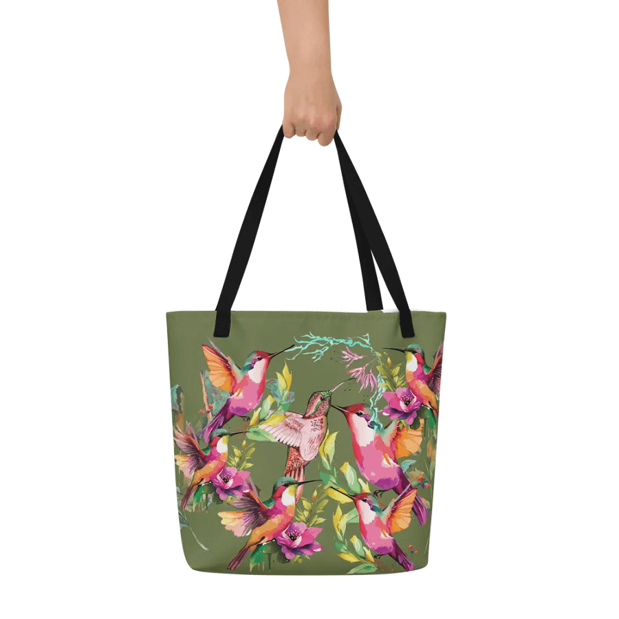 Hummingbird Haven Tote gift for birding moms product image (6)
