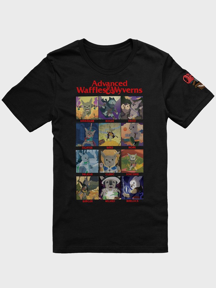 Advanced Waffles & Wyverns – Fight in a Box Character Tee product image (1)