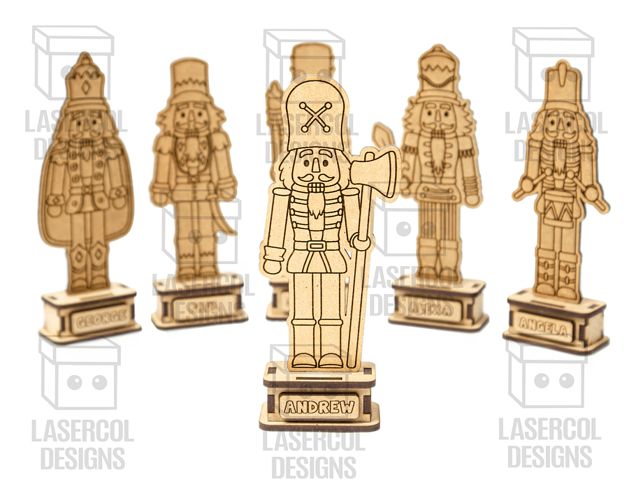 Nutcracker Set (2 Sizes, 6 Styles) - Christmas Gift - Laser Cut Files product image (2)