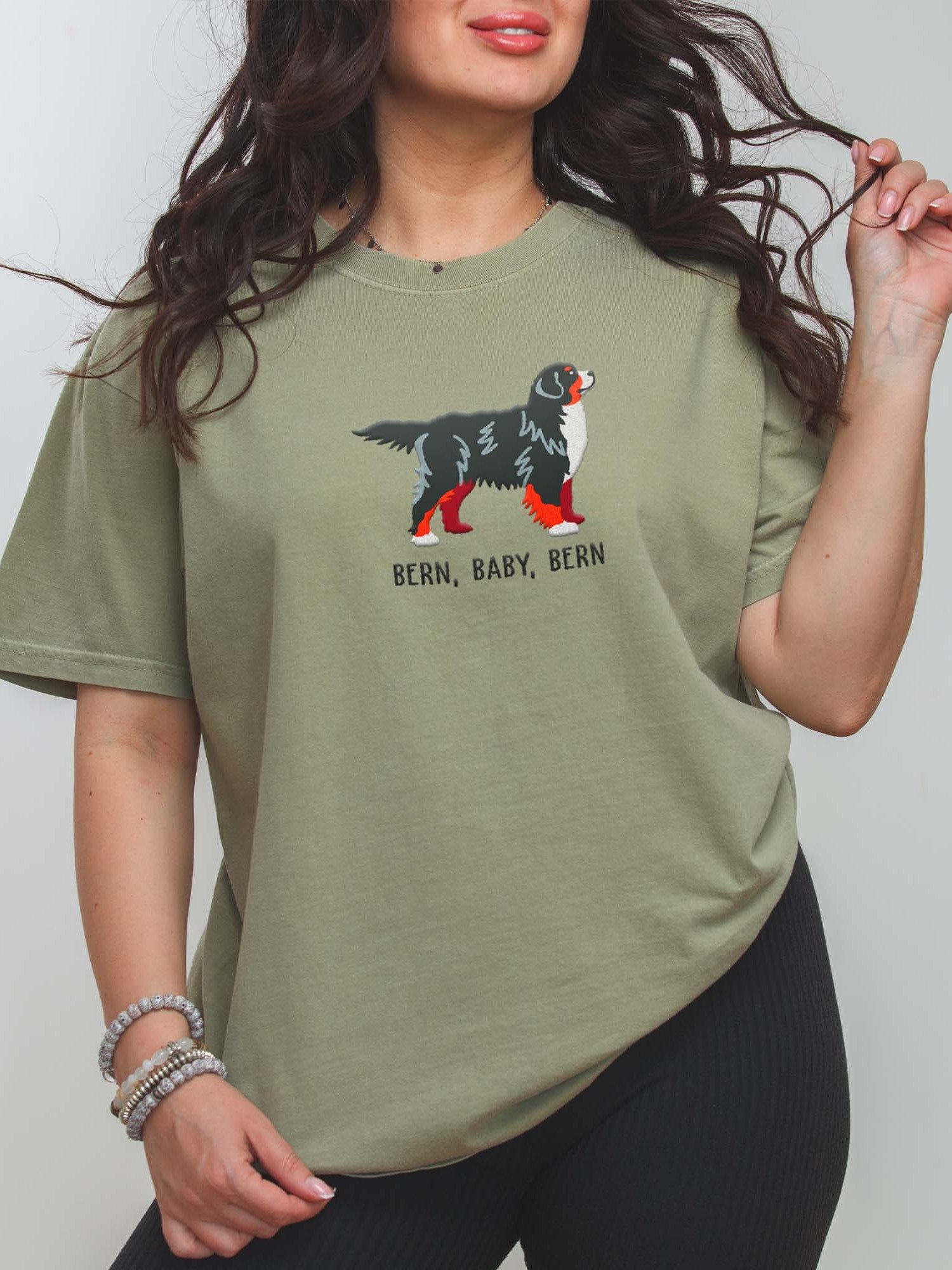 Bern, Baby, Bern T-Shirt(Embroidered) of a Bernese Mountain Dog product image (2)