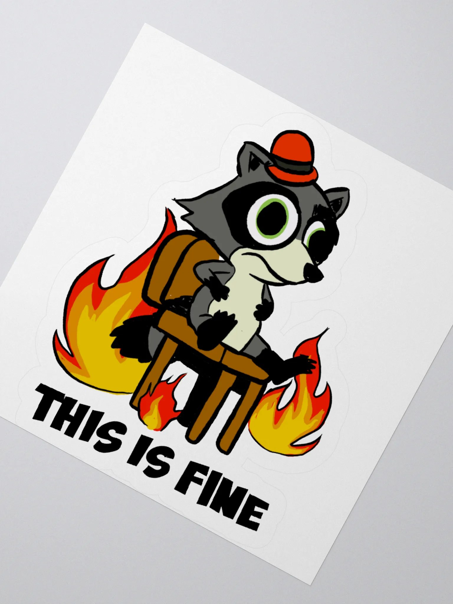 This is fine Sticker product image (4)