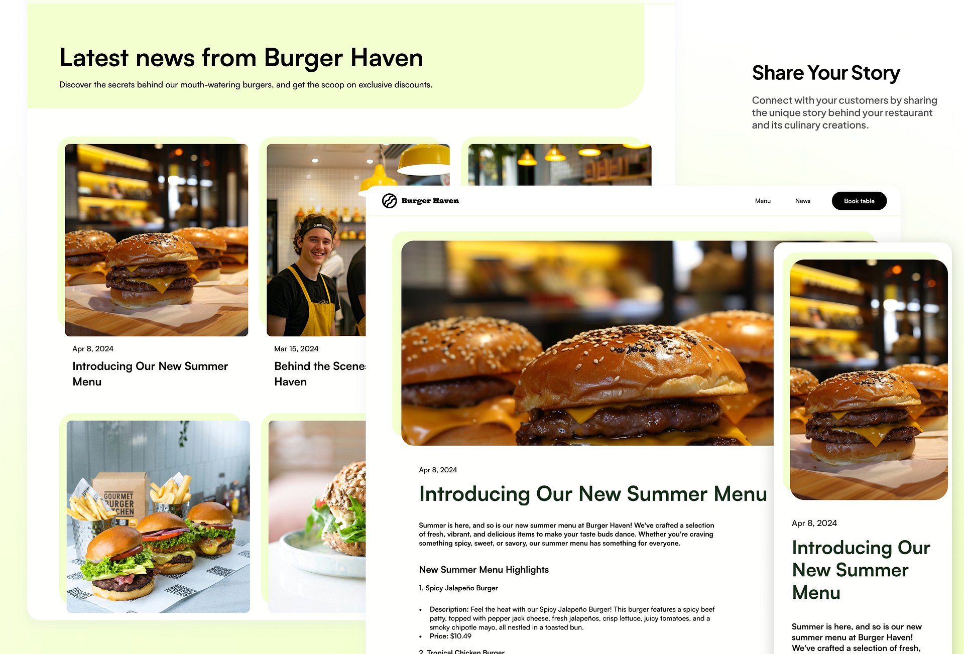Patty - FREE Framer Restaurant Template product image (4)