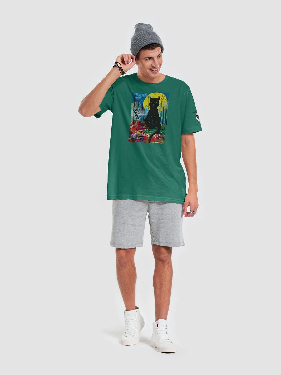 CityCatPaint 'Yellow Moon' Soft Cotton Tee product image (2)