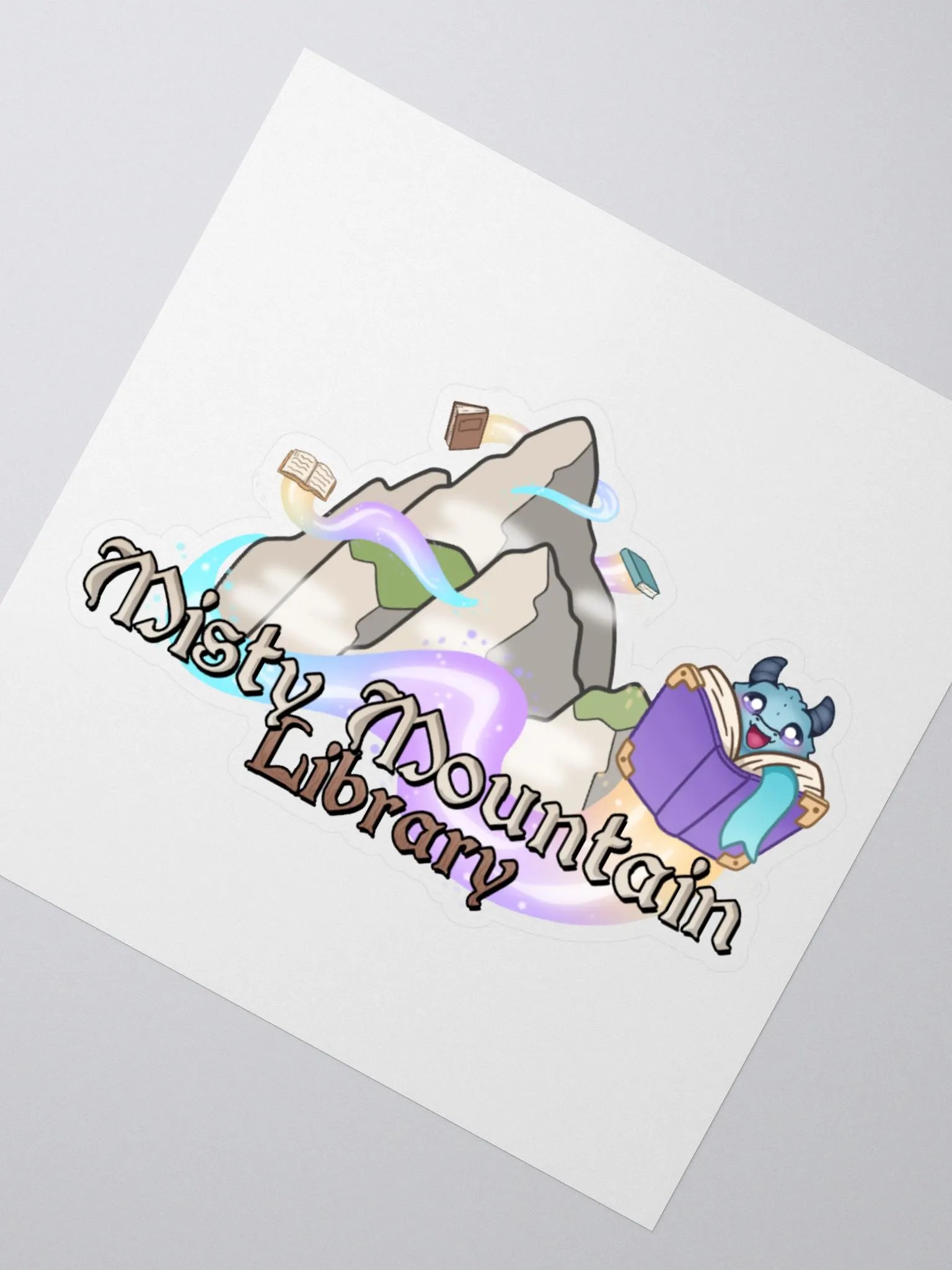 Misty Mountain Library Sticker product image (2)