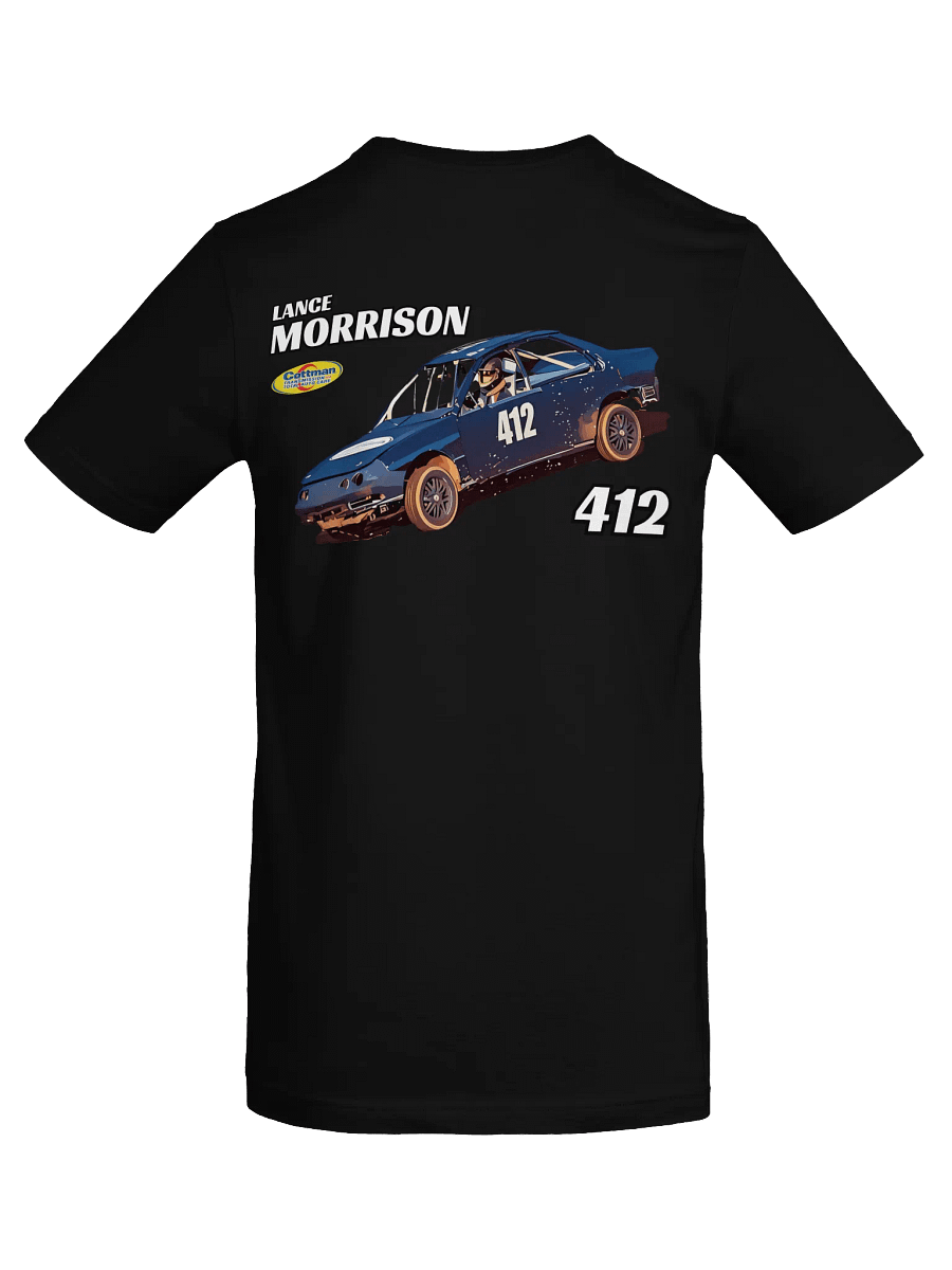 Cartoon Style Lance Morrison 412 Dirt Racing Shirt product image (41)