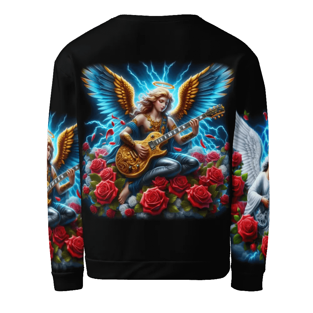 Angels making Music with a Guitar - All-Over Unisex Sweatshirt #18 product image (3)