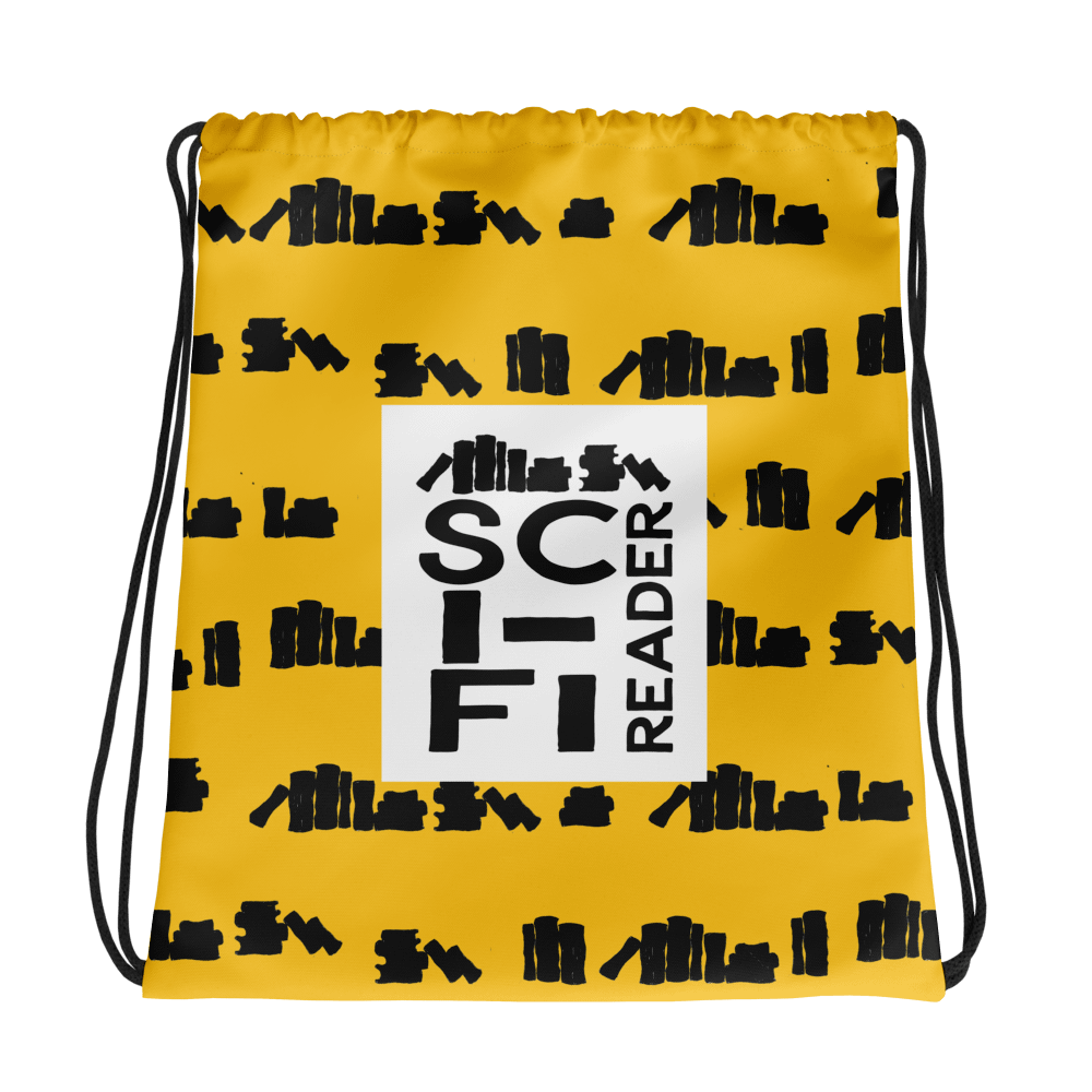 Sci-Fi Reader Drawstring Bag product image (1)