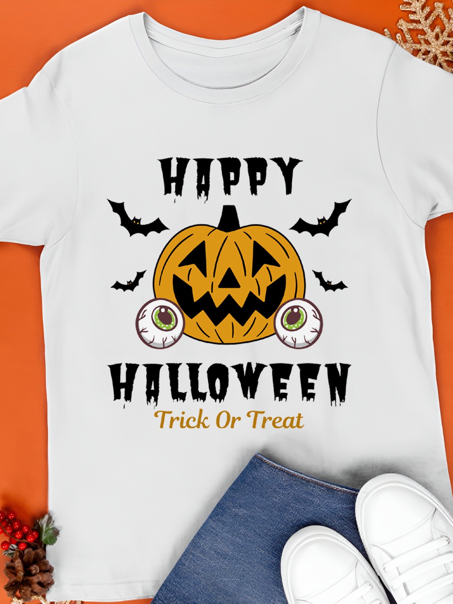 Happy Halloween Trick or Treat Halloween 2026 T-Shirt product image (1)