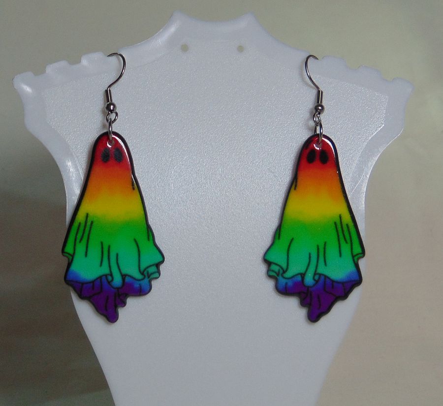 Rainbow Ghostie Earrings product image (1)