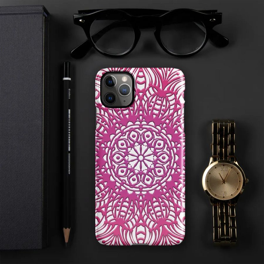 Pink romantic mandala phone case product image (6)