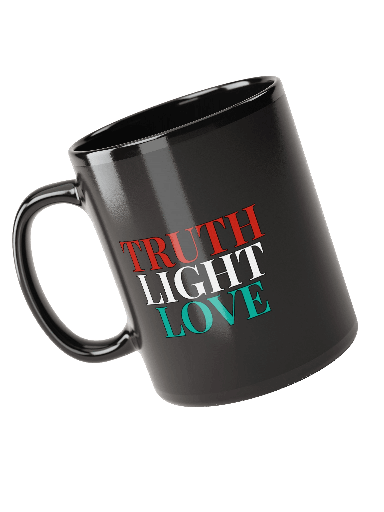 Truth Light Love (White) Black Mug - TLLC product image (5)