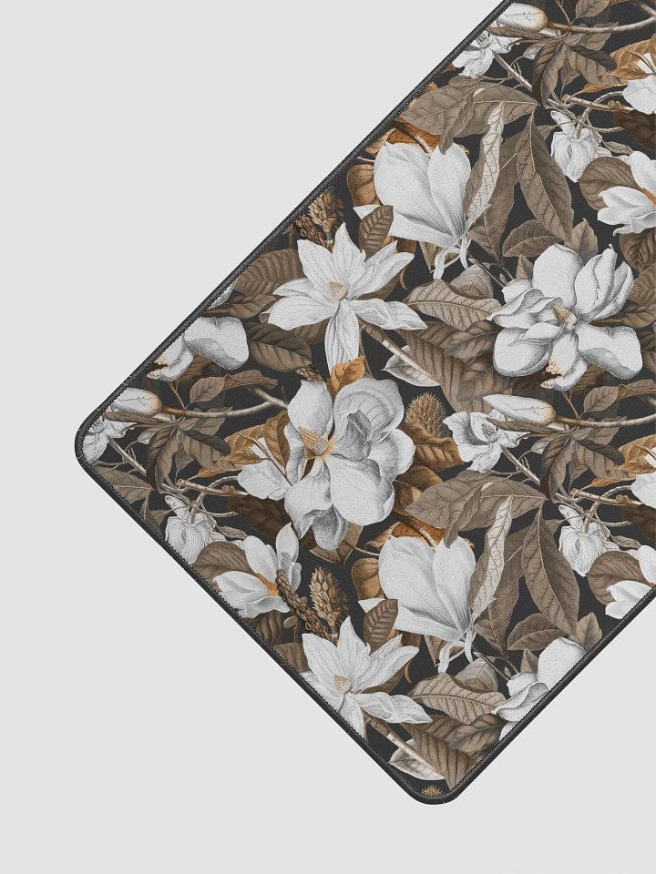 Black Magnolia Grandiflora Desk Mat product image (1)