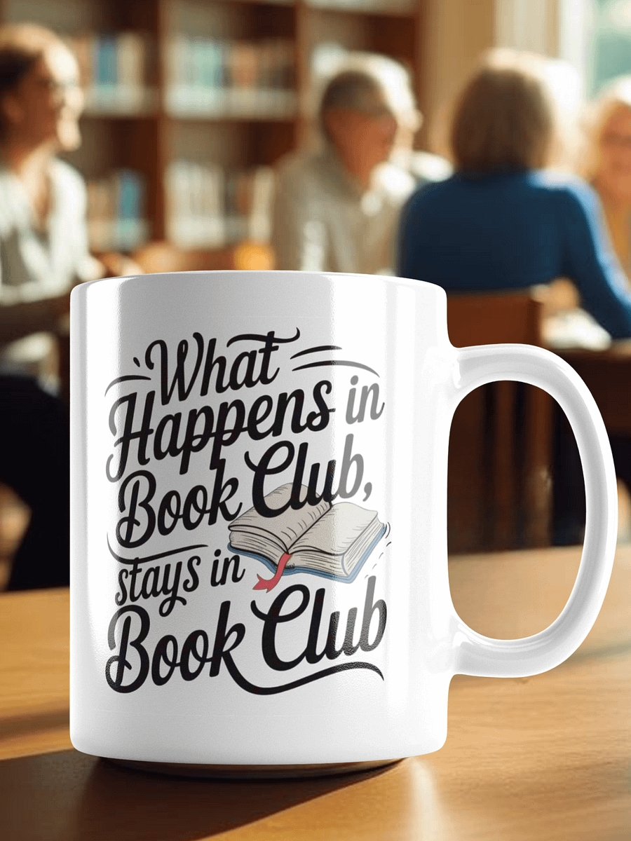 What Happens in Book Club Mug – Funny Gift for Book Lovers product image (1)