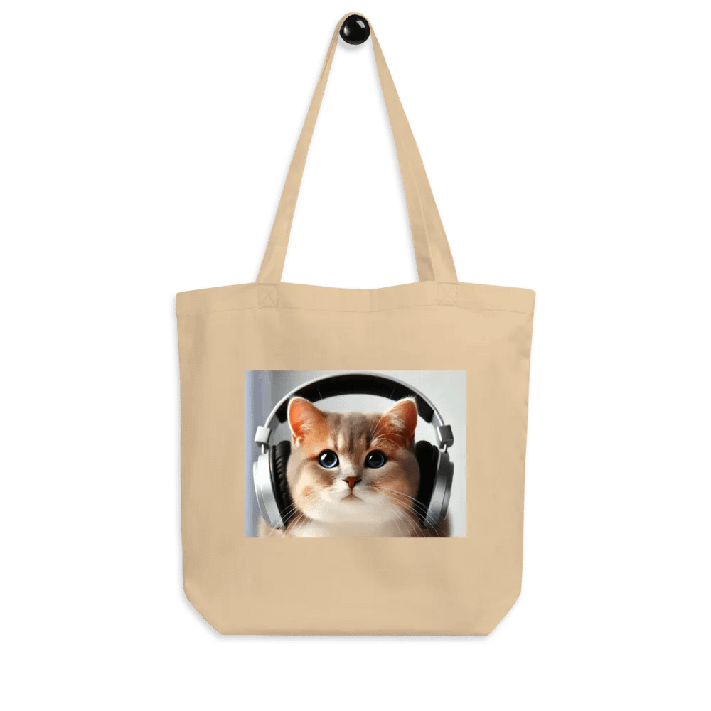 Purrfect Groove Cat Tote Bag product image (7)