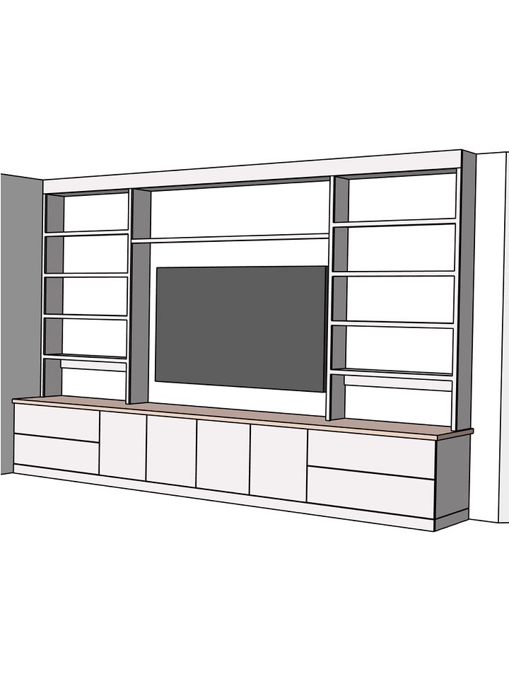 Built-In Entertainment Center Plans product image (1)